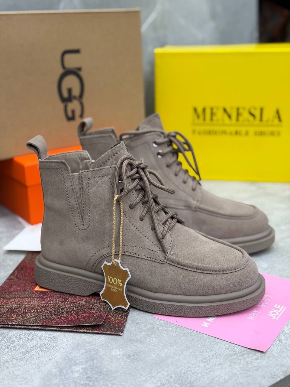 ,ugg neumel,ботинки зимние ugg,замшевые ботинки,ботинки мужские ugg