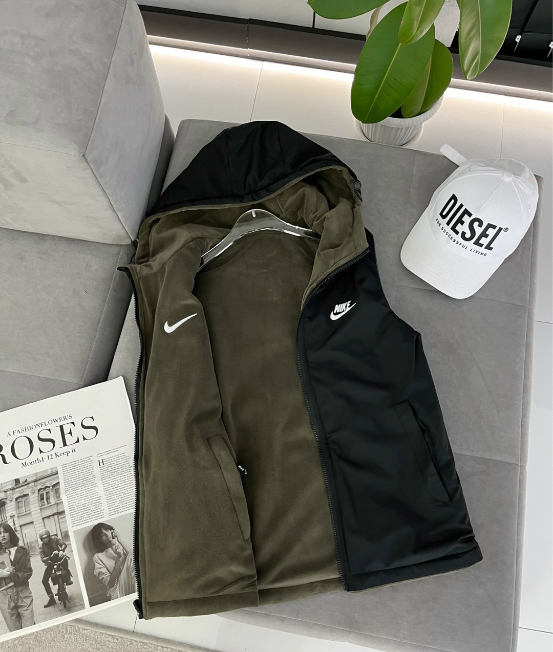 черный жилет найк,жилет,жилетка nike,жилет двусторонний,жилет мужской