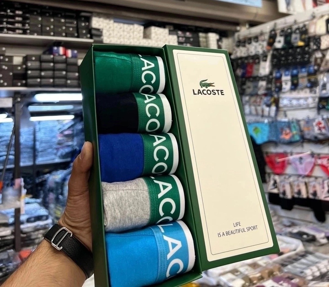 набор трусов lacoste,комплект трусов боксеры lacoste,комплект трусов lacoste,трусы мужские боксеры набор 5 шт lacoste,мужской набор трусов