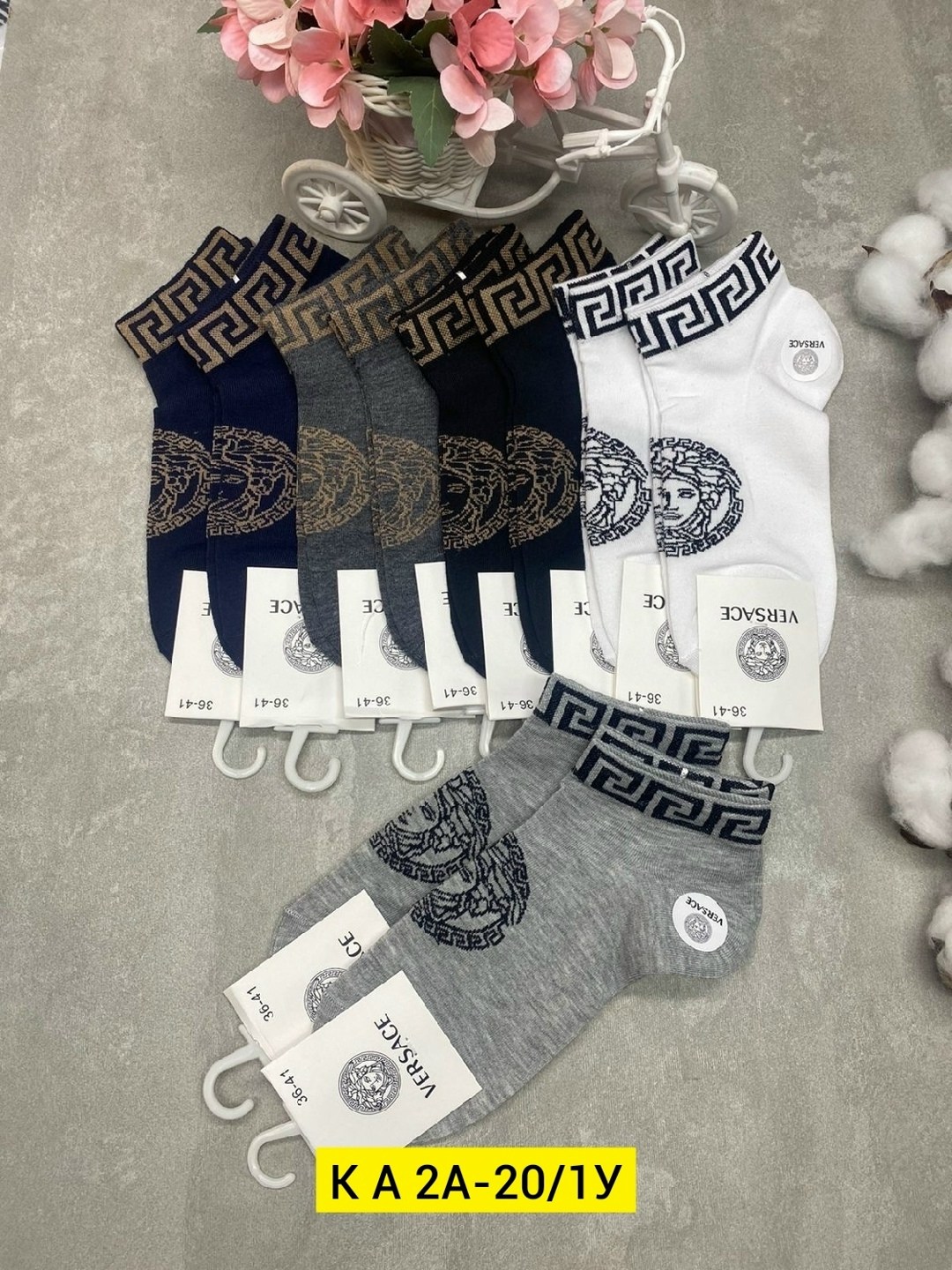 носки мужские,комплект носки мужские,носки версаче,носки короткие набор 5 пар,носки versace