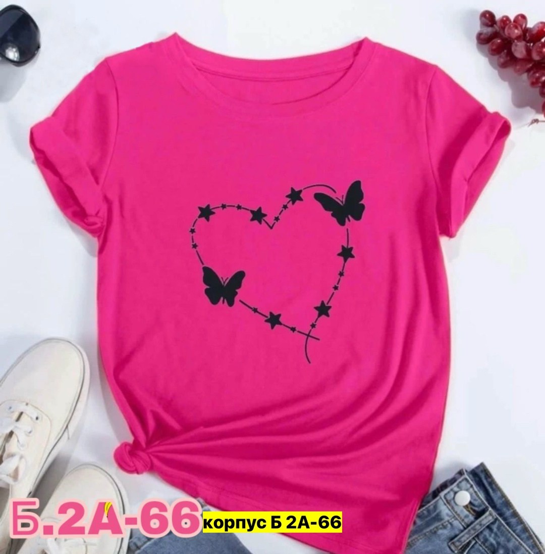 футболки женская,футболки женские с принтом,трикотаж футболки женские,футболка бабочка,футболка сиреневая