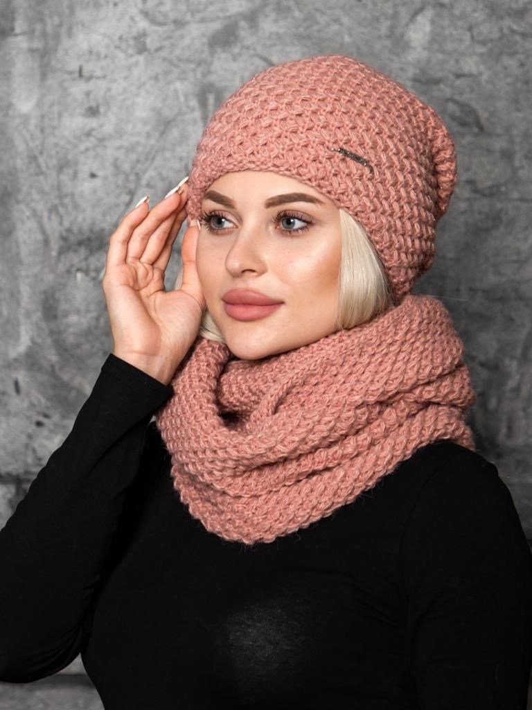 комплект шапка снуд вязаный,комплект женский шапка и хомут,комплект николь шапка и хомут,шапка и снуд комплект,шапка и снуд комплект женский