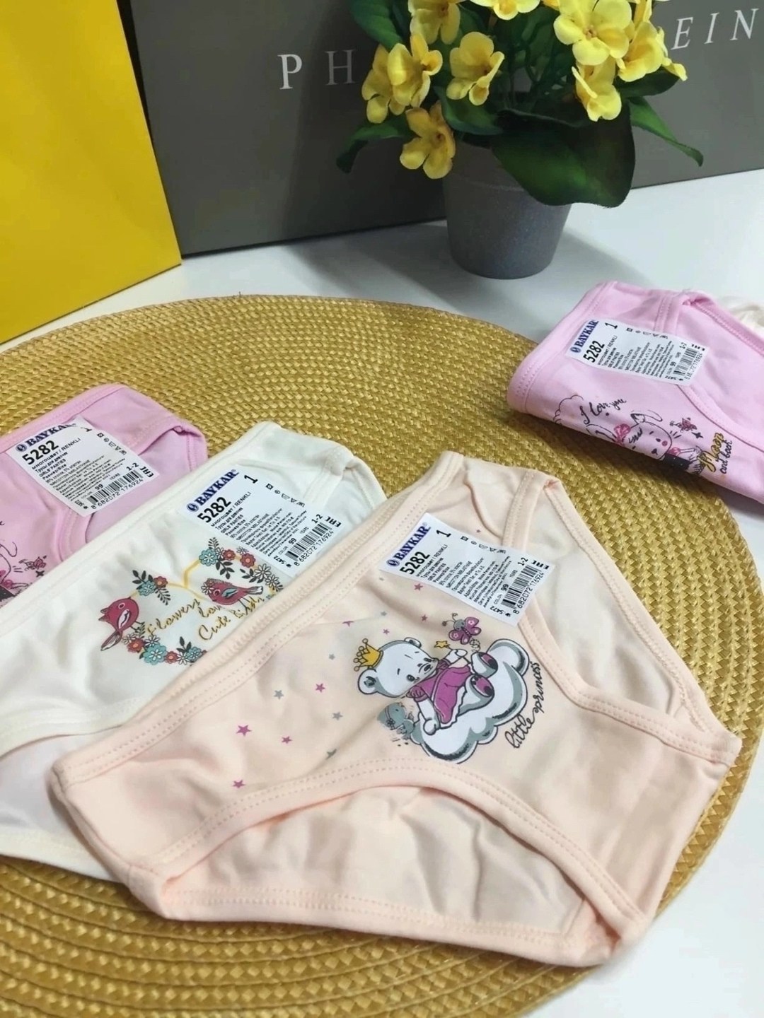 комплект трусов слипы baykar для девочек,трусы для девочек,baykar трусы для девочки 5576,комплект трусов слипы baykar,детские нижнее белье