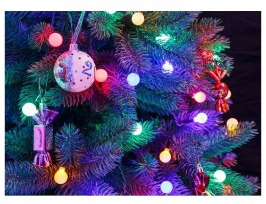 гирлянда neon-night 303-589,гирлянда новогодняя светодиодная,гирлянда на елке,neon-night "шарики" 10 led,гирлянда электрическая занавес шарики разноцветные