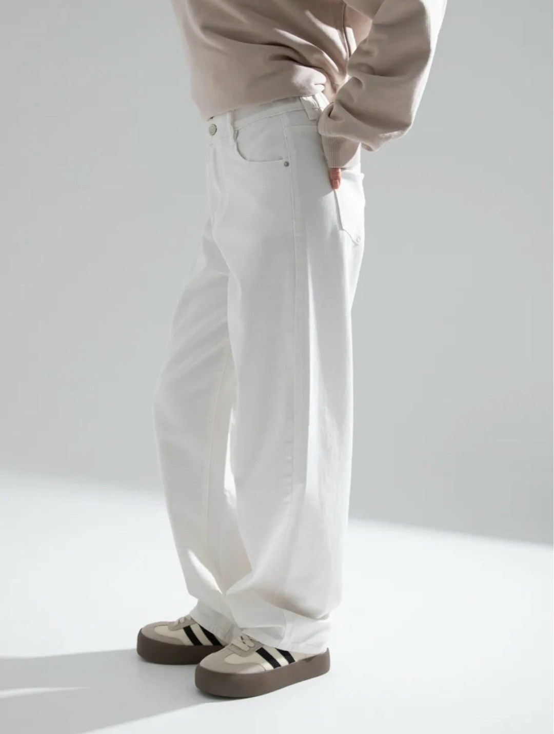 белые джинсы,джинсы широкие,белые джинсы широкие,женские джинсы,хлопковые джинсы