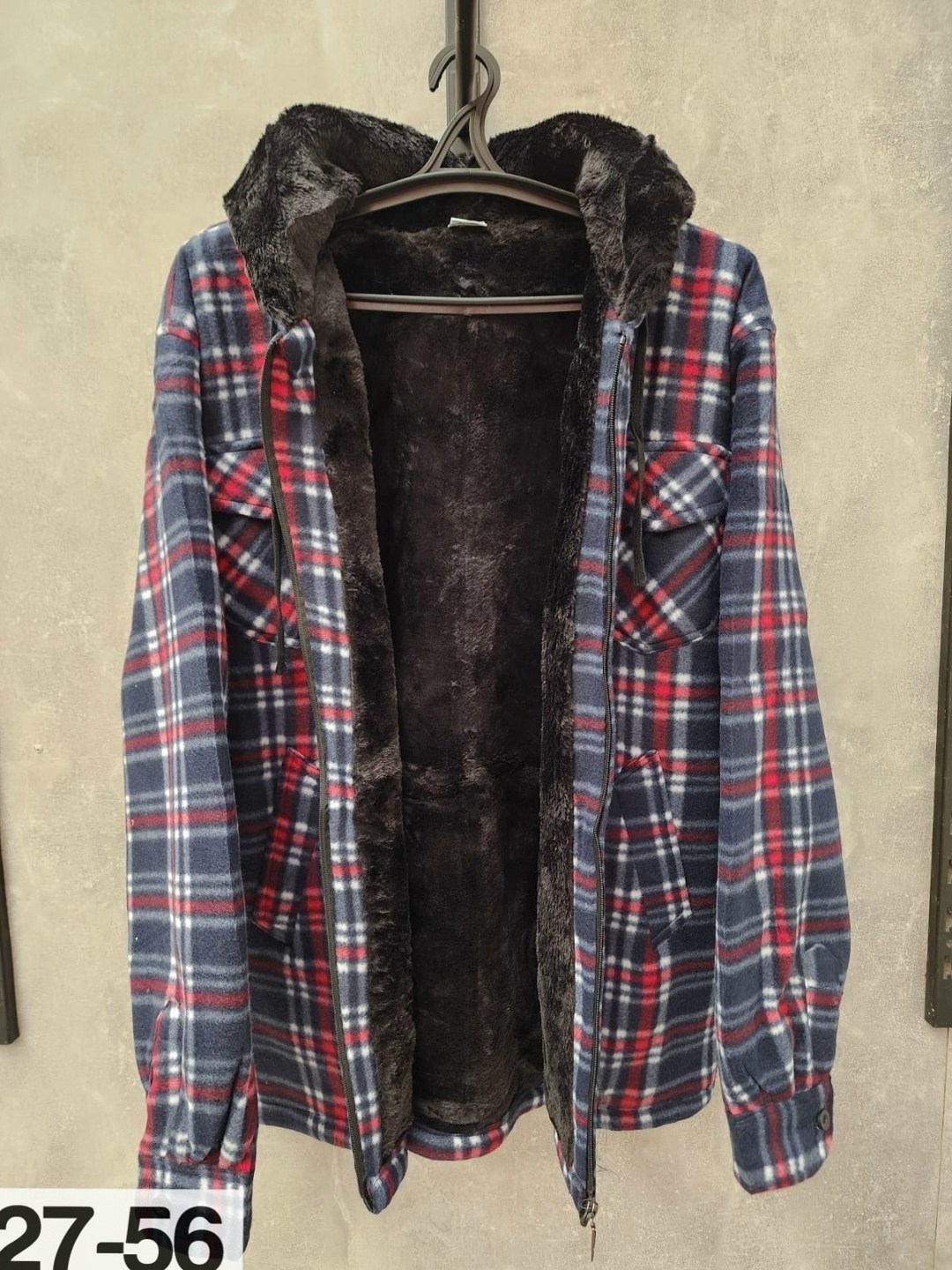 рубашка на меху,теплая рубашка,рубашка в клетку теплая с капюшоном,рубашка с капюшоном,куртка в клетку мужская