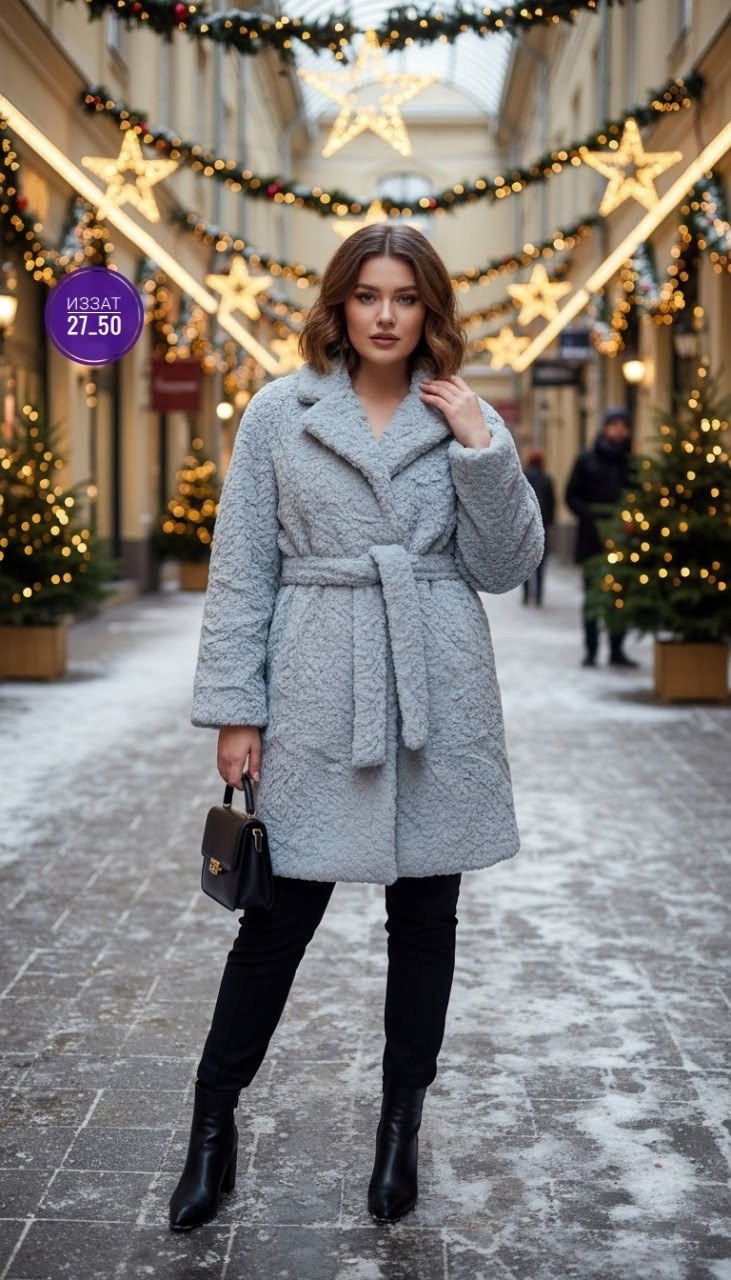 голубое пальто,стильное пальто,голубая шуба,шубка тедди,теплое пальто