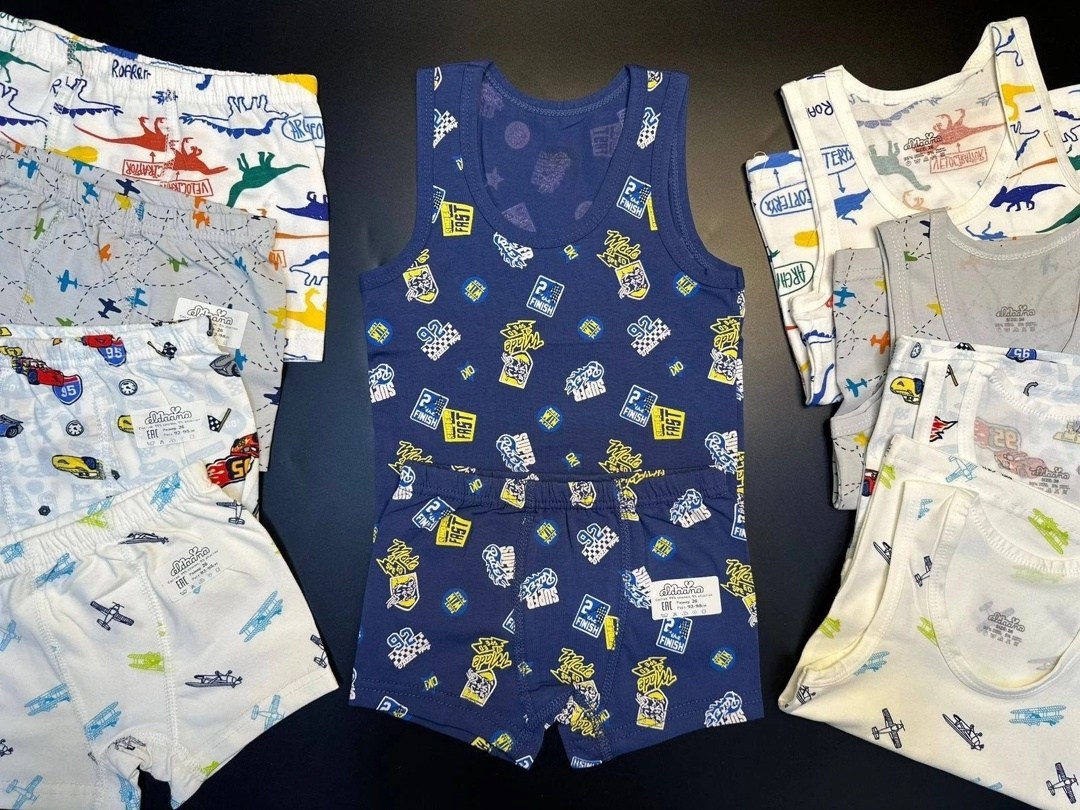 комплект майка трусы для мальчика,комплект нижнего белья для мальчика,комплект майка трусы,детские комплекты майка трусы сбор,комплект нижнего белья для мальчика майка и трусы