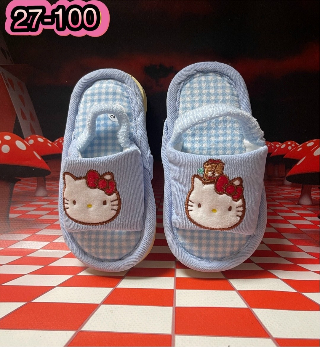 детские домашние тапочки,тапочки для девочек,тапочки домашние,домашние тапочки хелло китти,тапочки домашние детские для девочек