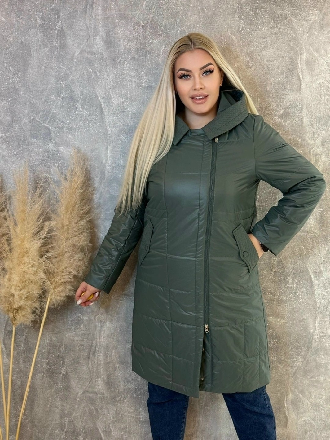 демисезонная куртка больших размеров,женская куртка,женская демисезонная куртка,женская куртка большого размера,удлиненная куртка