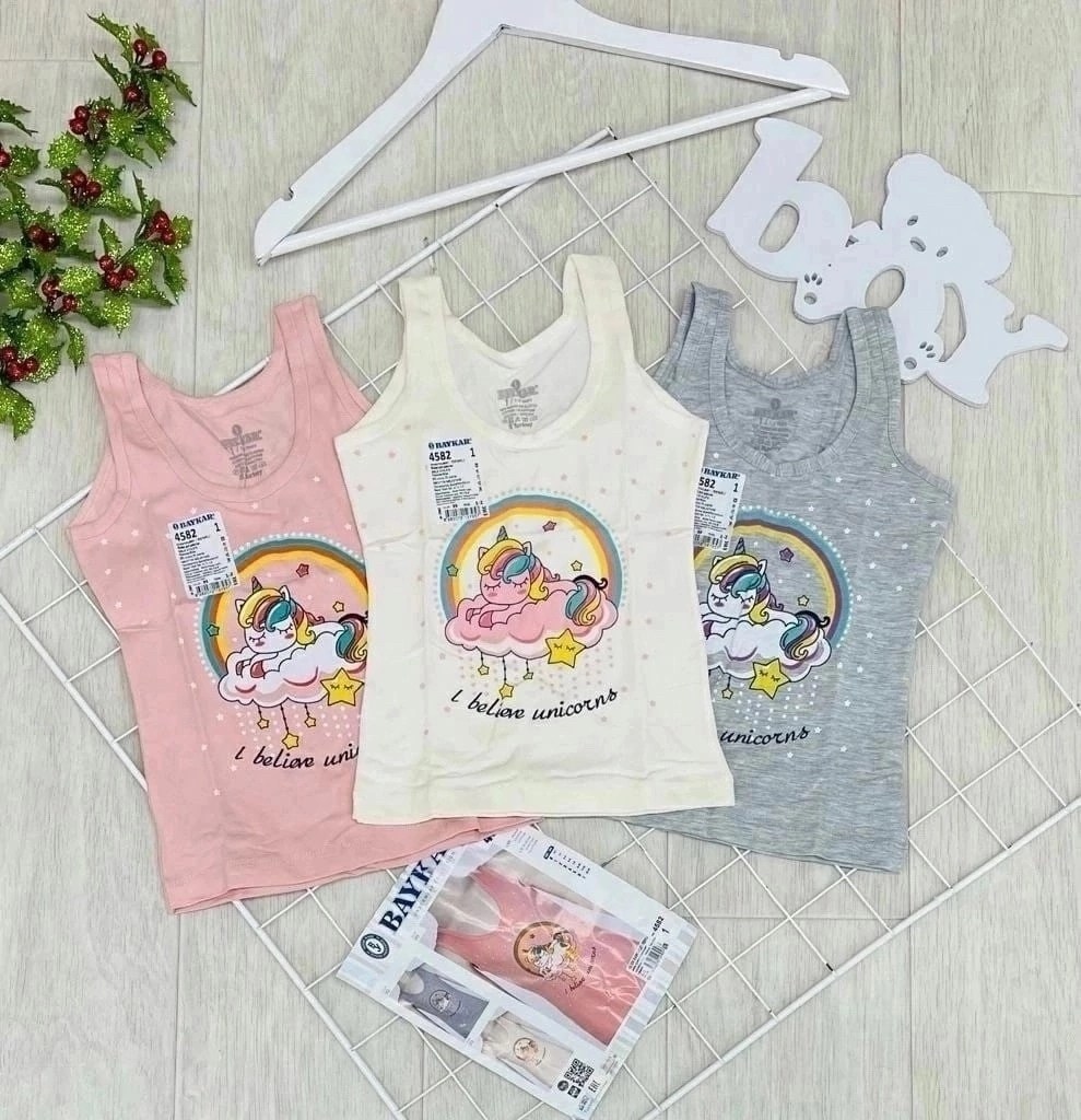 майка для девочки baykar,комплект маек baykar,комплект маек для девочек,майка для девочки 3 шт,комплект маек baykar для девочек