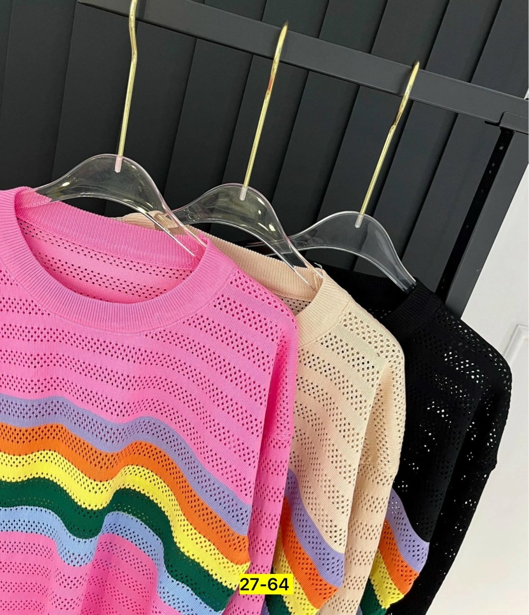 вязаные свитера,женский трикотажный свитер в полоску,радужный свитер,женский вязаный свитер,вязаный свитер в полоску