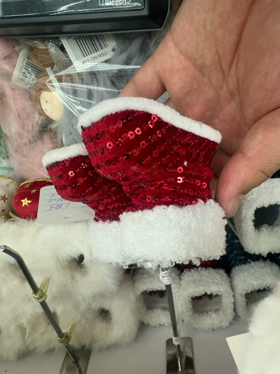 новогодний сувенир,новогодняя игрушка,брелки детские,елочное украшение,брелок с помпоном