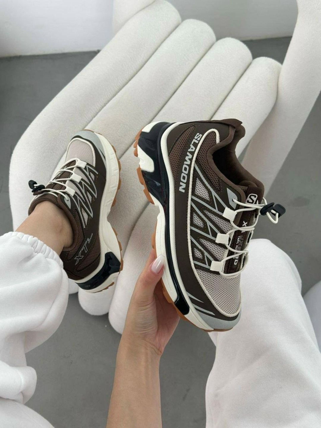 кроссовки женскиe,кроссовки salomon,кроссовки,кроссовки женские коричневые,кроссовки эко