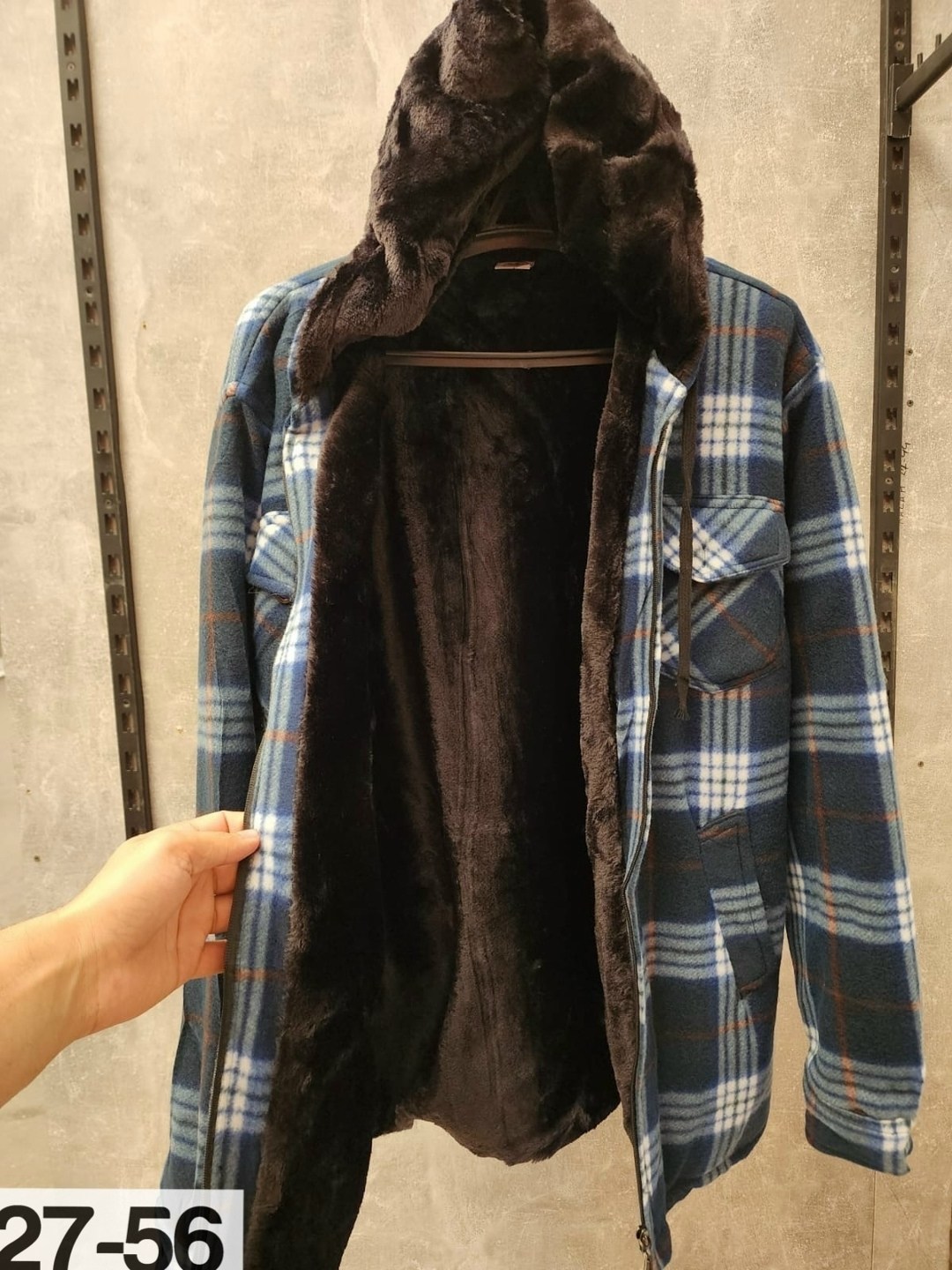 рубашка на меху,теплая рубашка,рубашка в клетку теплая с капюшоном,рубашка с капюшоном,куртка в клетку мужская