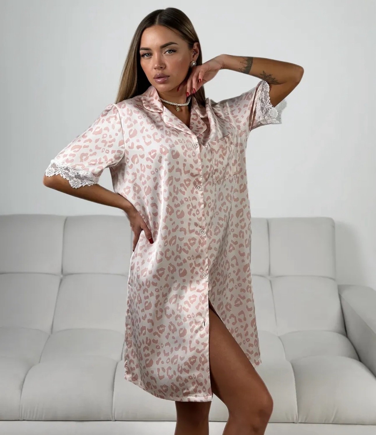 халат рубашка,шелковые халаты,халат женский,пижама женская,женские пижамные комплекты