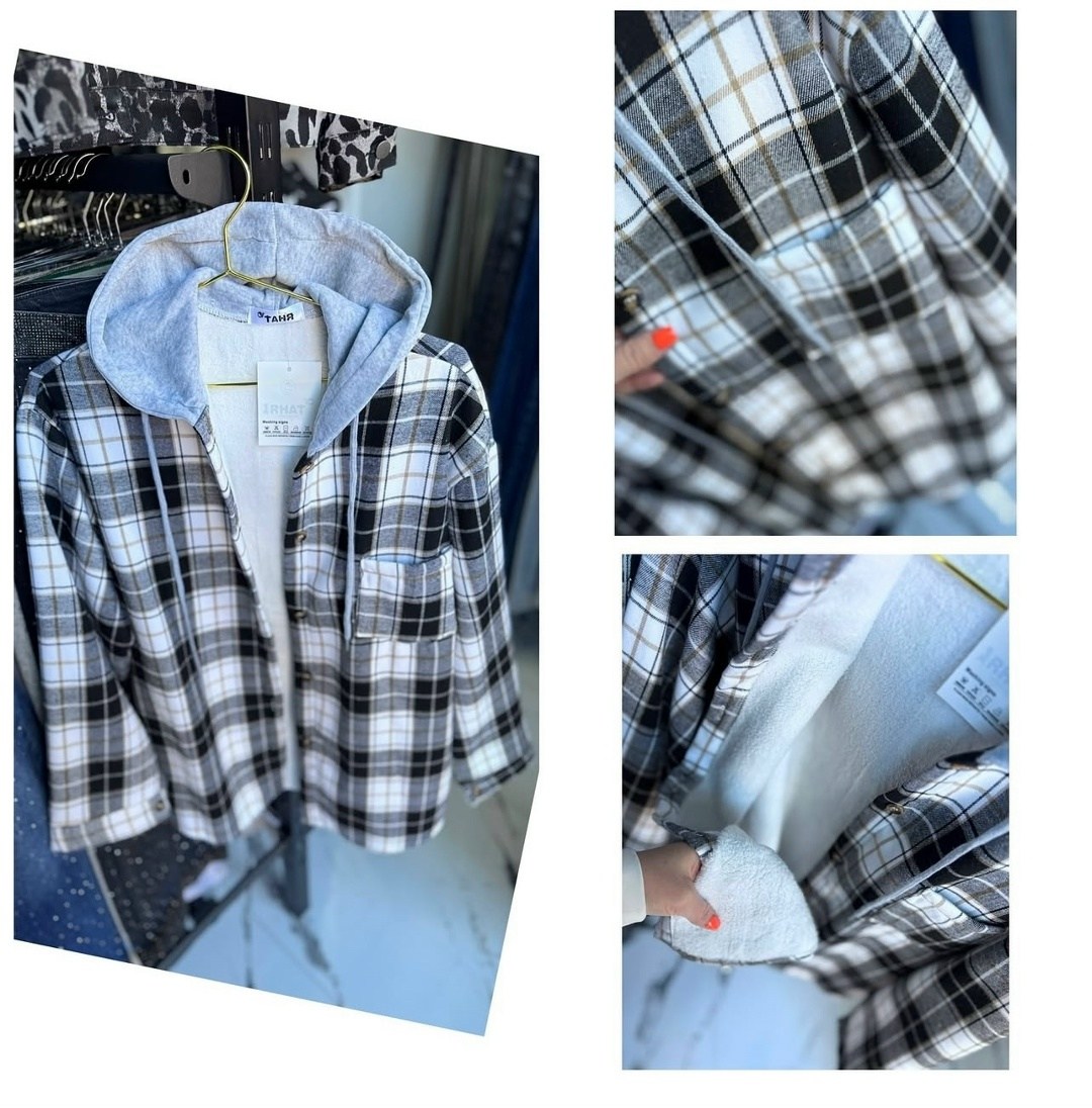 рубашка с капюшоном,рубашка женская с капюшоном,как называется теплая рубашка женская,рубашка теплая,рубашка в клетку женская теплая