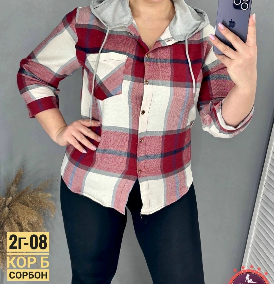 женские рубашки,рубашка в клетку женская,рубашка женская в клетку с капюшоном,кофта женская,кофта теплая