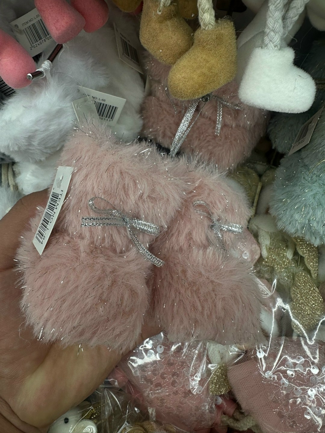 новогодний сувенир,новогодняя игрушка,брелки детские,елочное украшение,брелок с помпоном