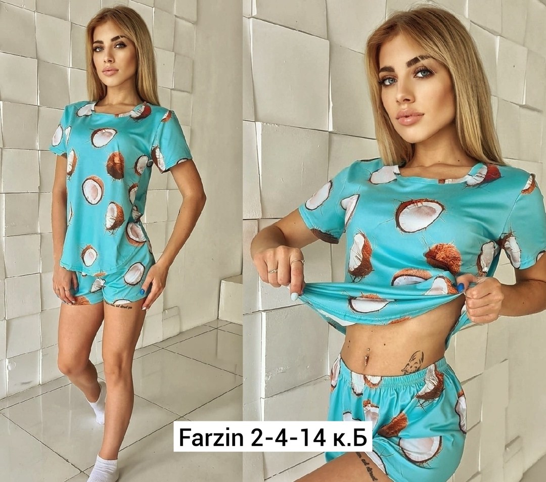 пижама женская,женская пижама шорты,домашняя одежда пижама,пижама с кокосами,костюм домашний пижама