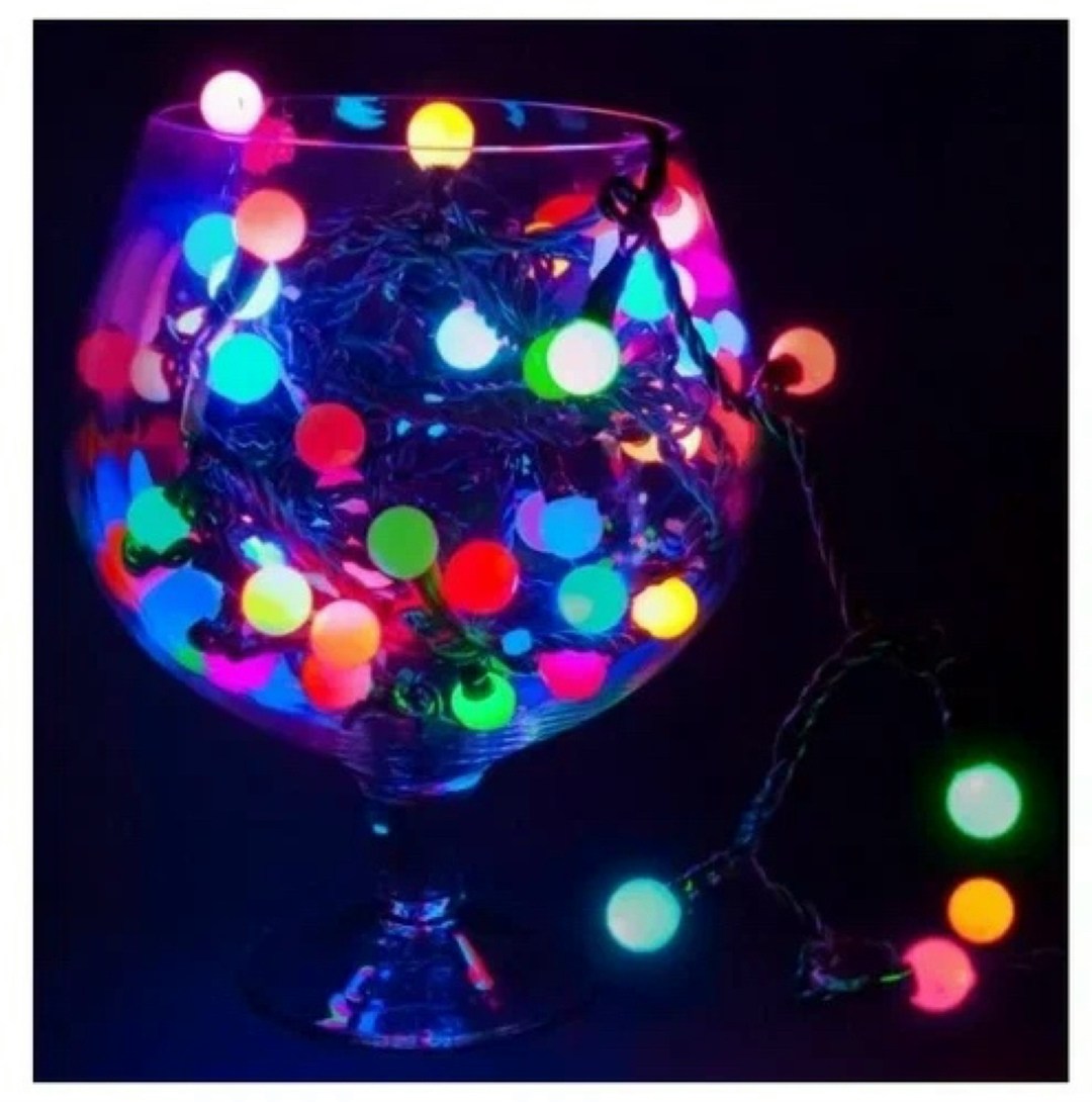 гирлянда neon-night 303-589,гирлянда новогодняя светодиодная,гирлянда на елке,neon-night "шарики" 10 led,гирлянда электрическая занавес шарики разноцветные