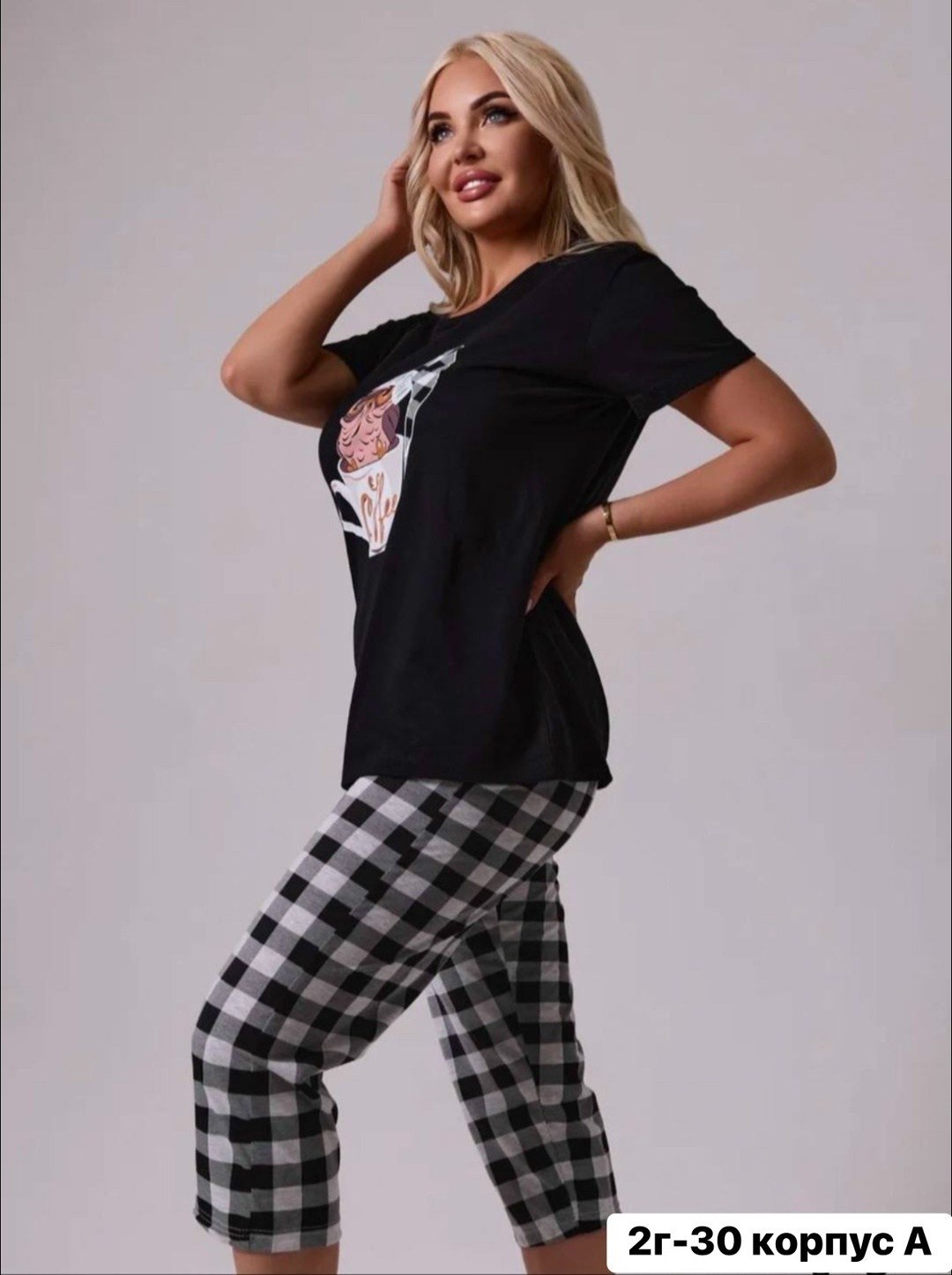 пижама женская с бриджами хлопок домашний костюм,пижама женская,пижама женская с бриджами,пижама с бриджами,пижама с бриджами большие размеры