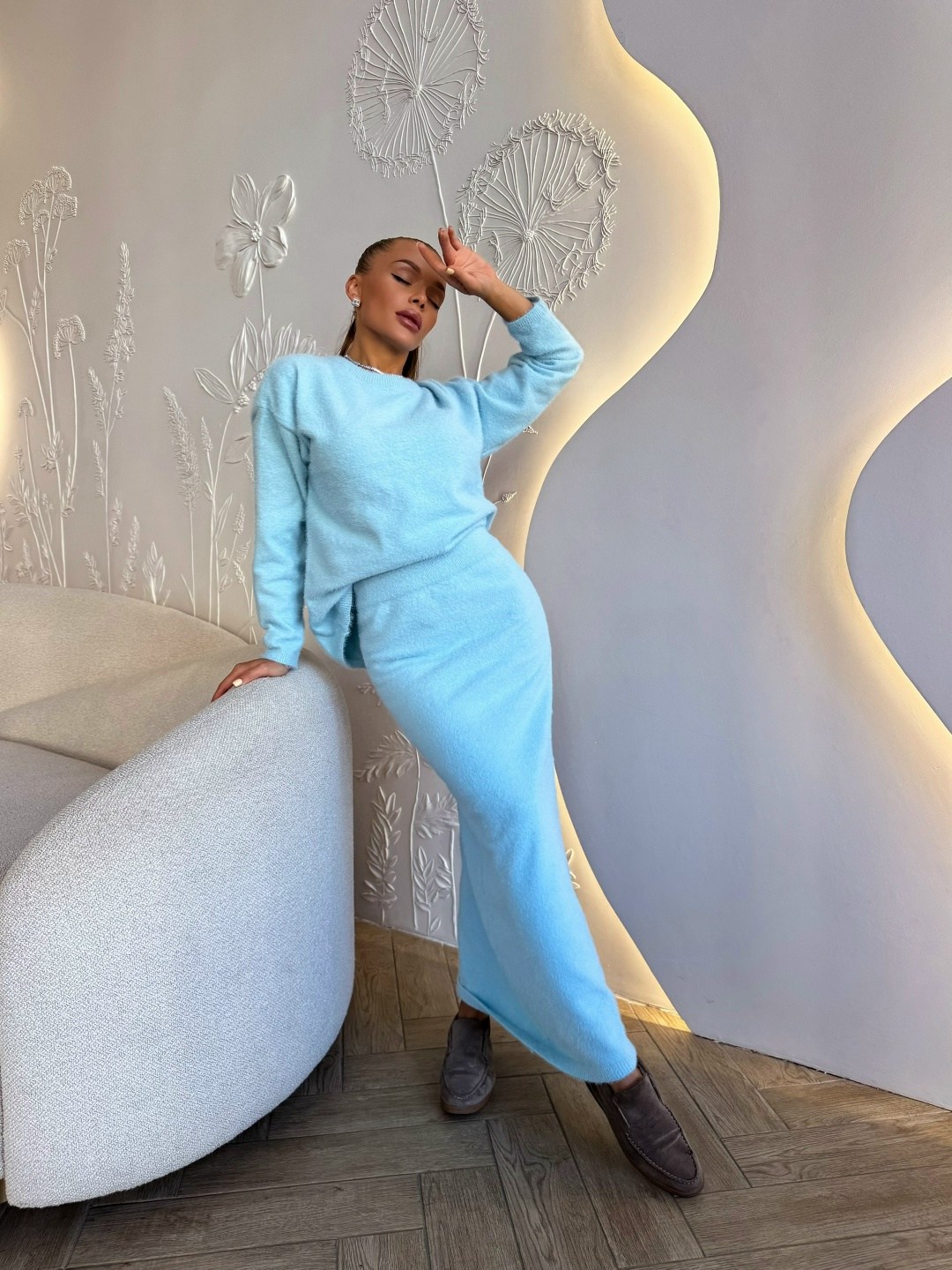 трикотажные костюмы,трикотажные костюмы с юбкой,костюм из трикотажа,трикотажный костюм с юбкой emberens,вязаные костюмы