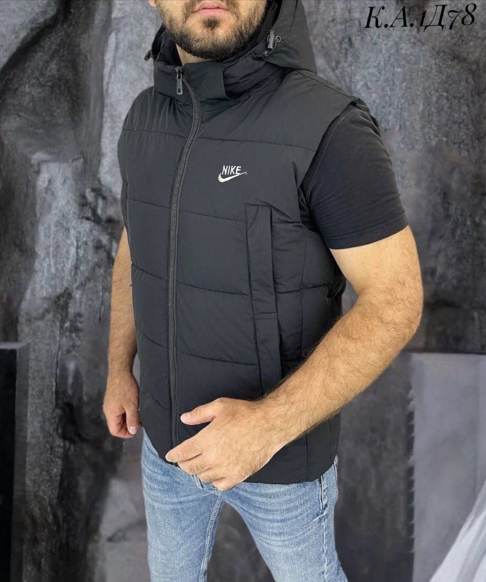 жилетка nike,жилетка мужская,жилет мужской,жилетка теплая,жилет безрукавка