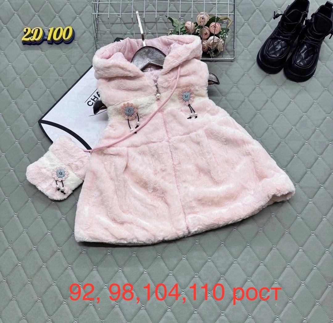 платье детская,удлиненный жилет с капюшоном,верхняя одежда,верхняя одежда 2025,пальто для девочек