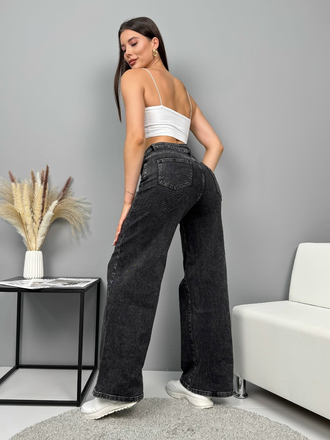 джинсы женские,широкие джинсы,джинсы широкие серые,джинсы женские широкие,женские джинсы трубы