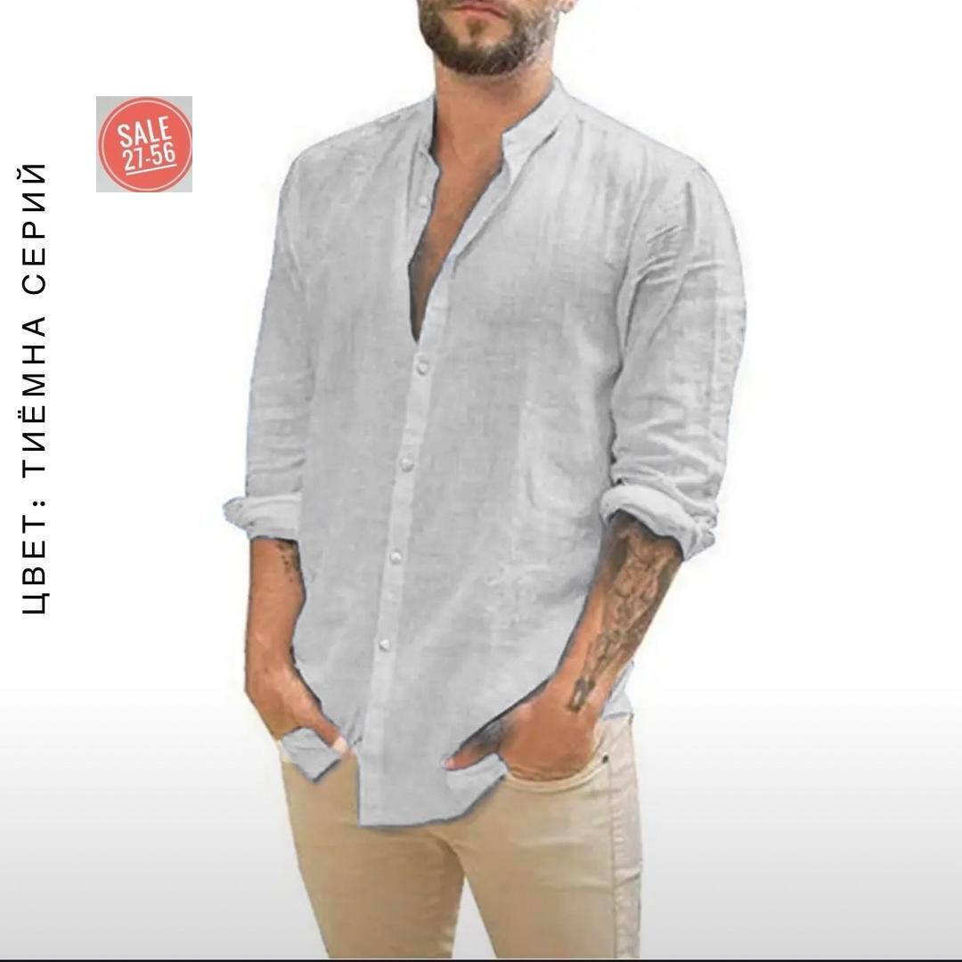 льняная рубашка мужская,мужская повседневная хлопковая льняная рубашка,льняная рубашка с длинным рукавом,льняная рубашка,белая льняная рубашка мужская