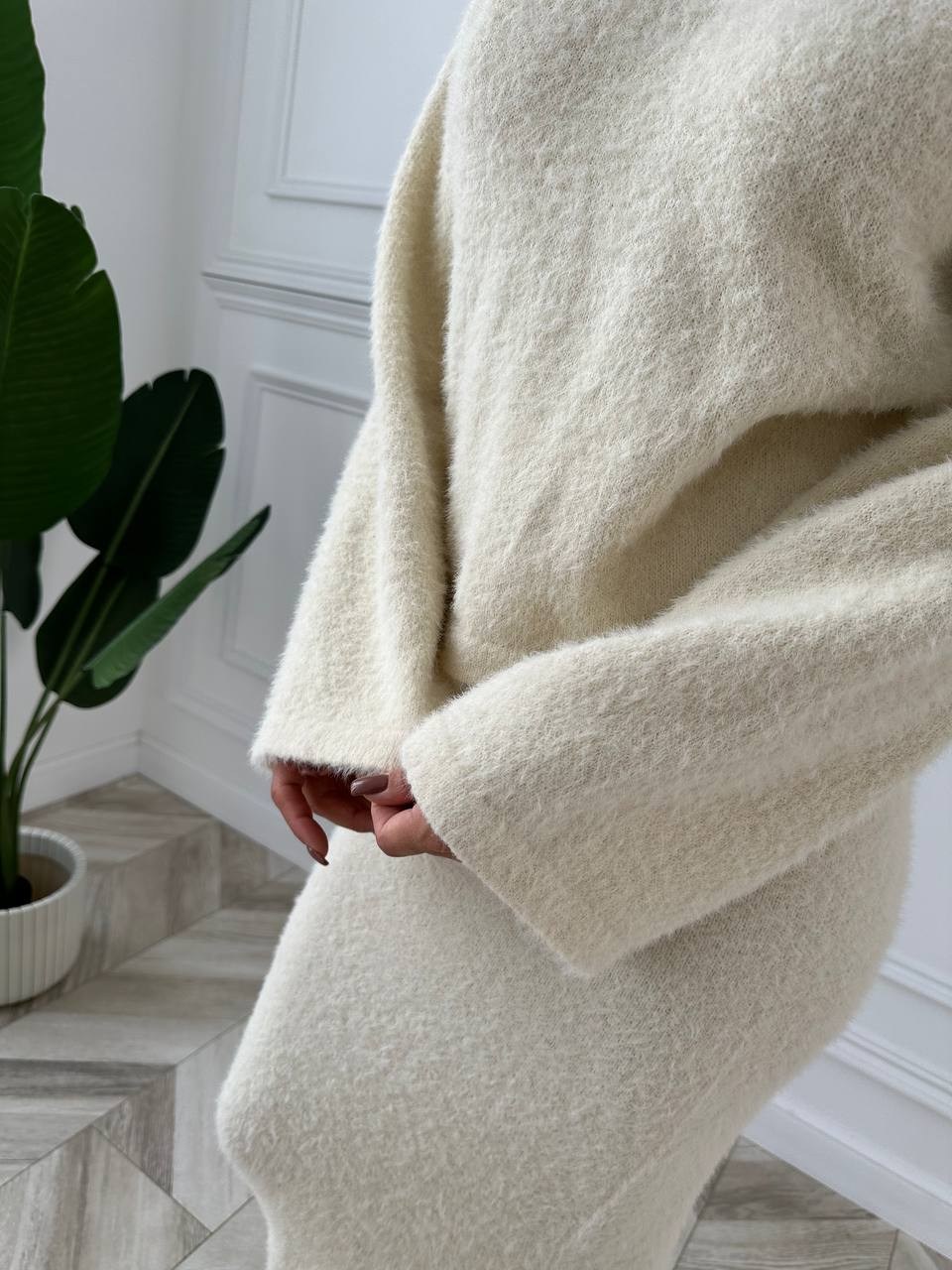 вязаная юбка,удлиненный джемпер,вязаные костюмы,женский джемпер,трикотажные костюмы