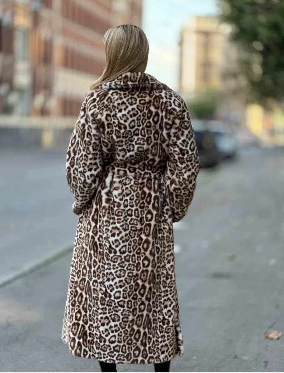 шуба леопардовая,леопардовая шуба искусственная,шуба искусственная,леопардовая шуба из искусственного меха,длинная шуба