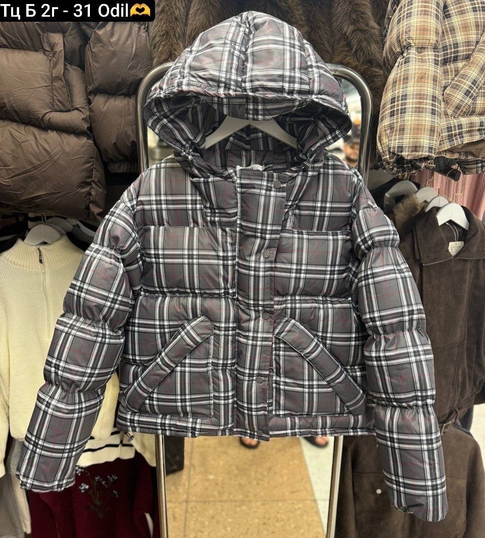 куртка в клетку,куртка детская,пуховик burberry,куртка зарина в клетку,теплая куртка
