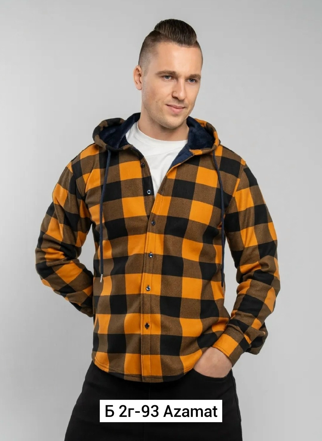 рубашка в клетку,рубашка теплая с начесом,рубашка с капюшоном,стильная рубашка,фланелевая рубашка с капюшоном