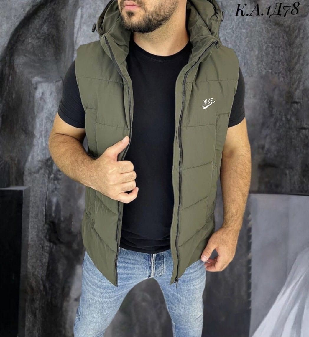 жилетка nike,жилетка мужская,жилет мужской,жилетка теплая,жилет безрукавка