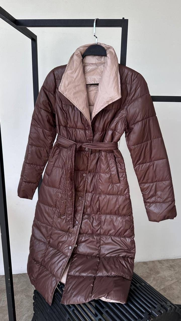 пальто на синтепоне,пальто пуховик,стеганое пальто с поясом,пальто стеганое женское,пуховик женский