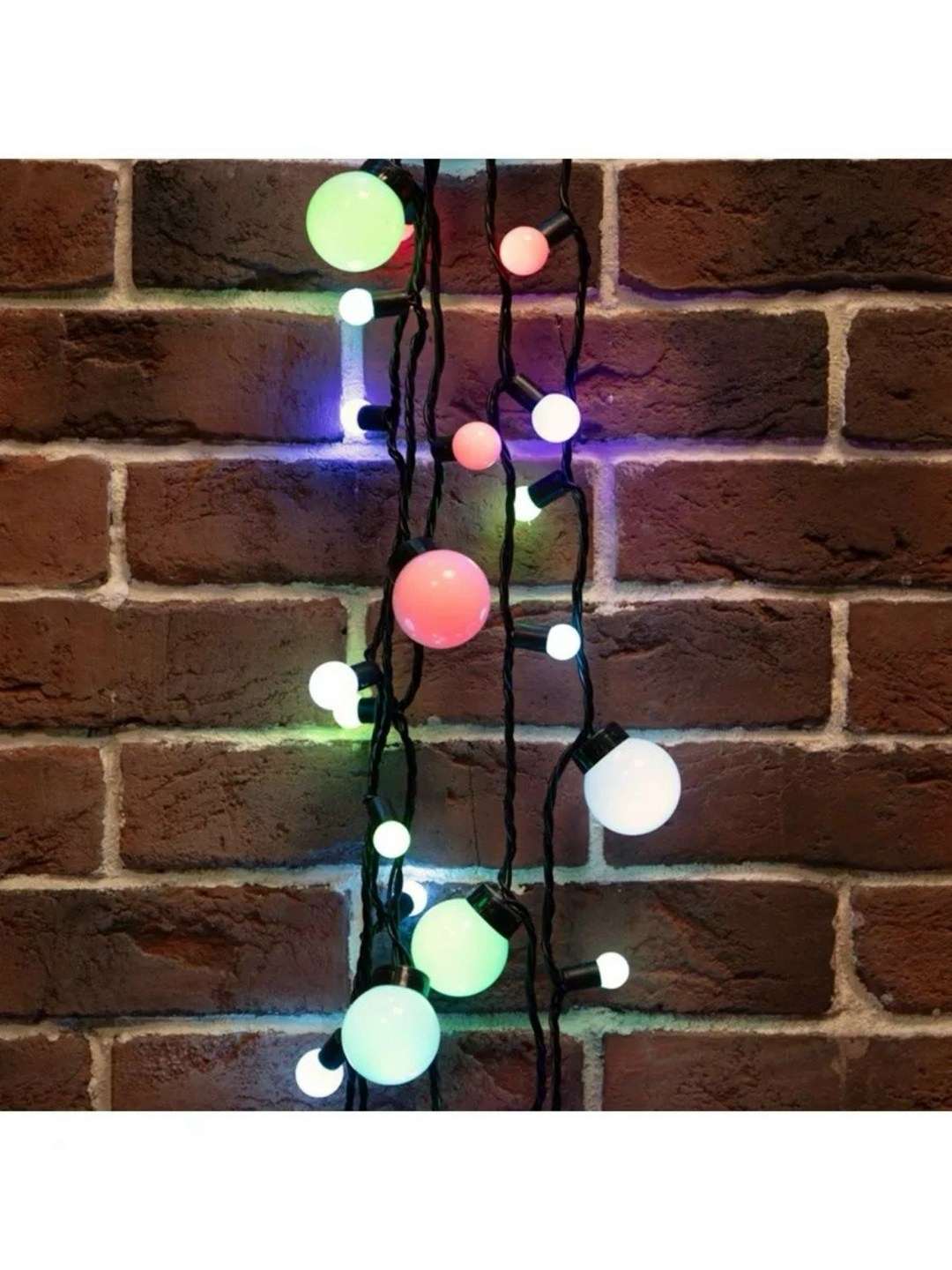 гирлянда neon-night 303-589,гирлянда новогодняя светодиодная,гирлянда на елке,neon-night "шарики" 10 led,гирлянда электрическая занавес шарики разноцветные