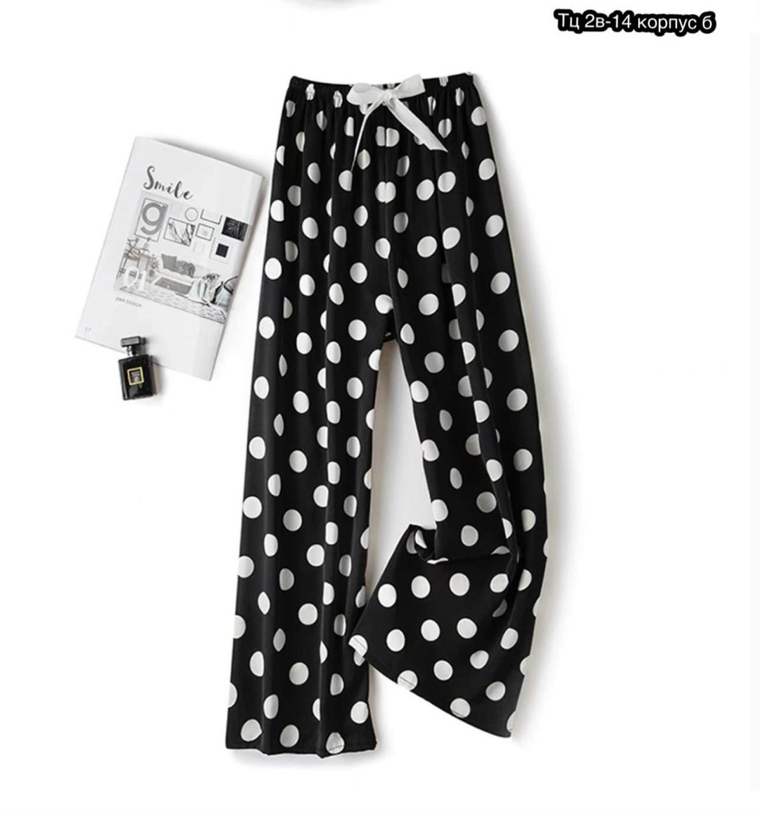 брюки пижамные штаны женские широкие домашние для,пижамные штаны,пижама в горошек женская,домашние брюки,брюки женские