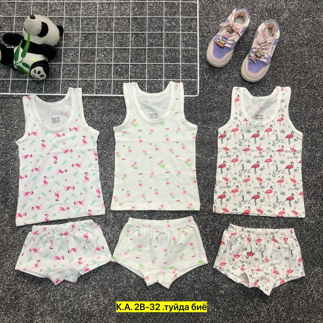 комплект нижнего белья для девочек,комплект детского нижнего белья,белье детское комплект,ребенок,детские комплекты