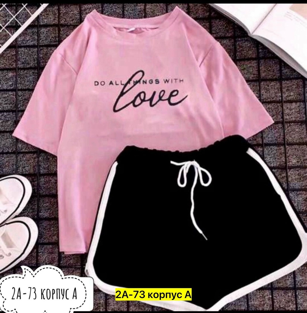 ,спортивные костюмы женские,костюм шорты и футболка,женский костюм шорты,костюмы комплекты