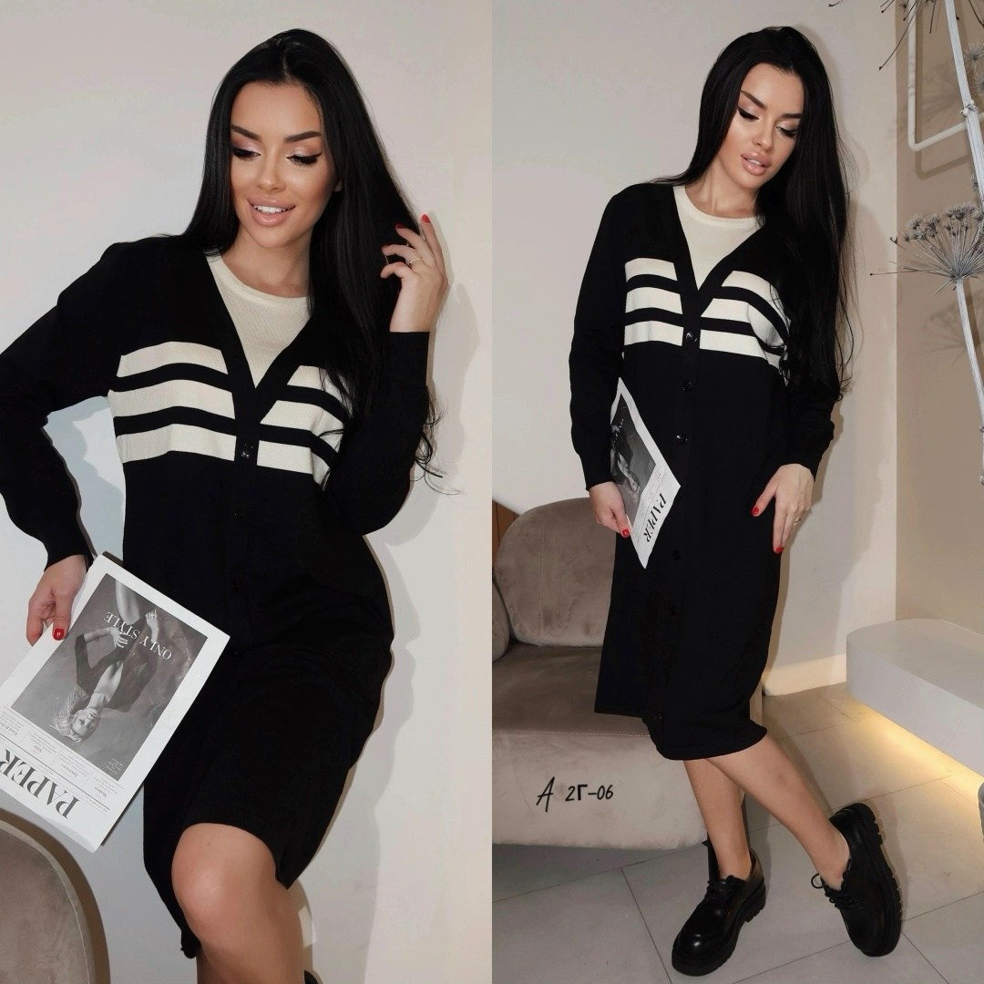 стильное платье,платье вязаное,туника стильная,платье с кофтой,женские платье