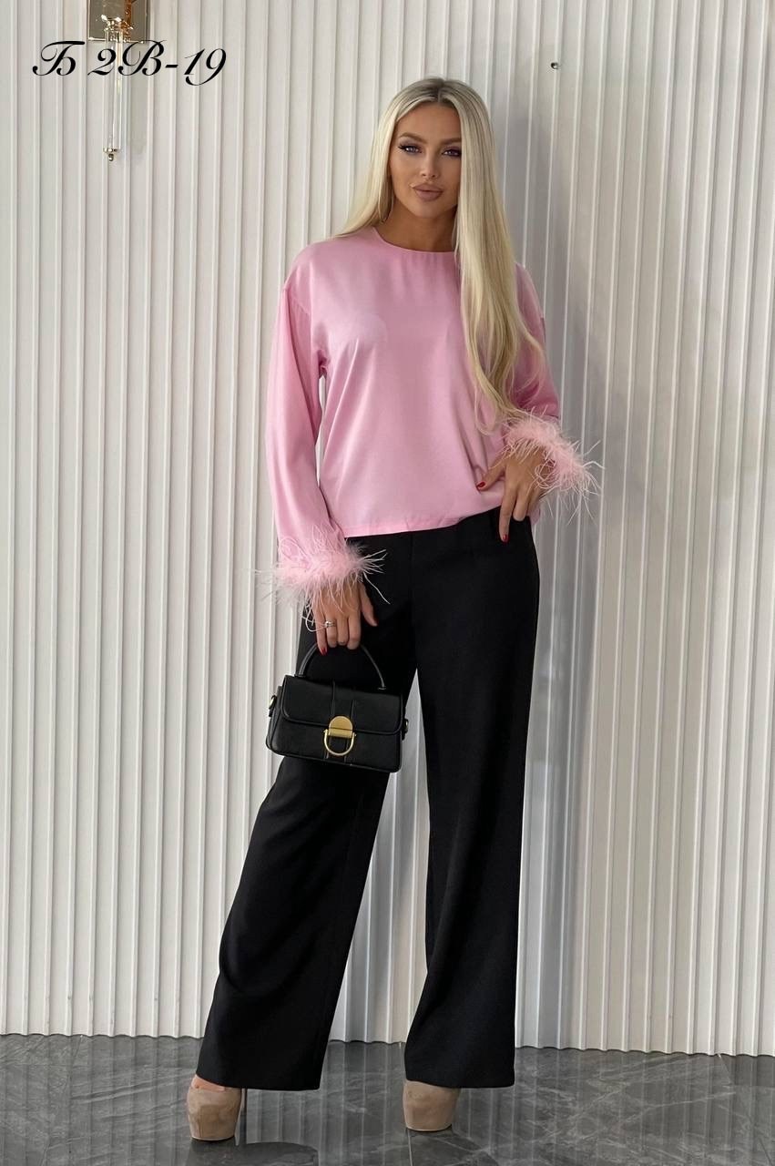женские кофты,женские одежда,брючный костюм с перьями,костюм с перьями