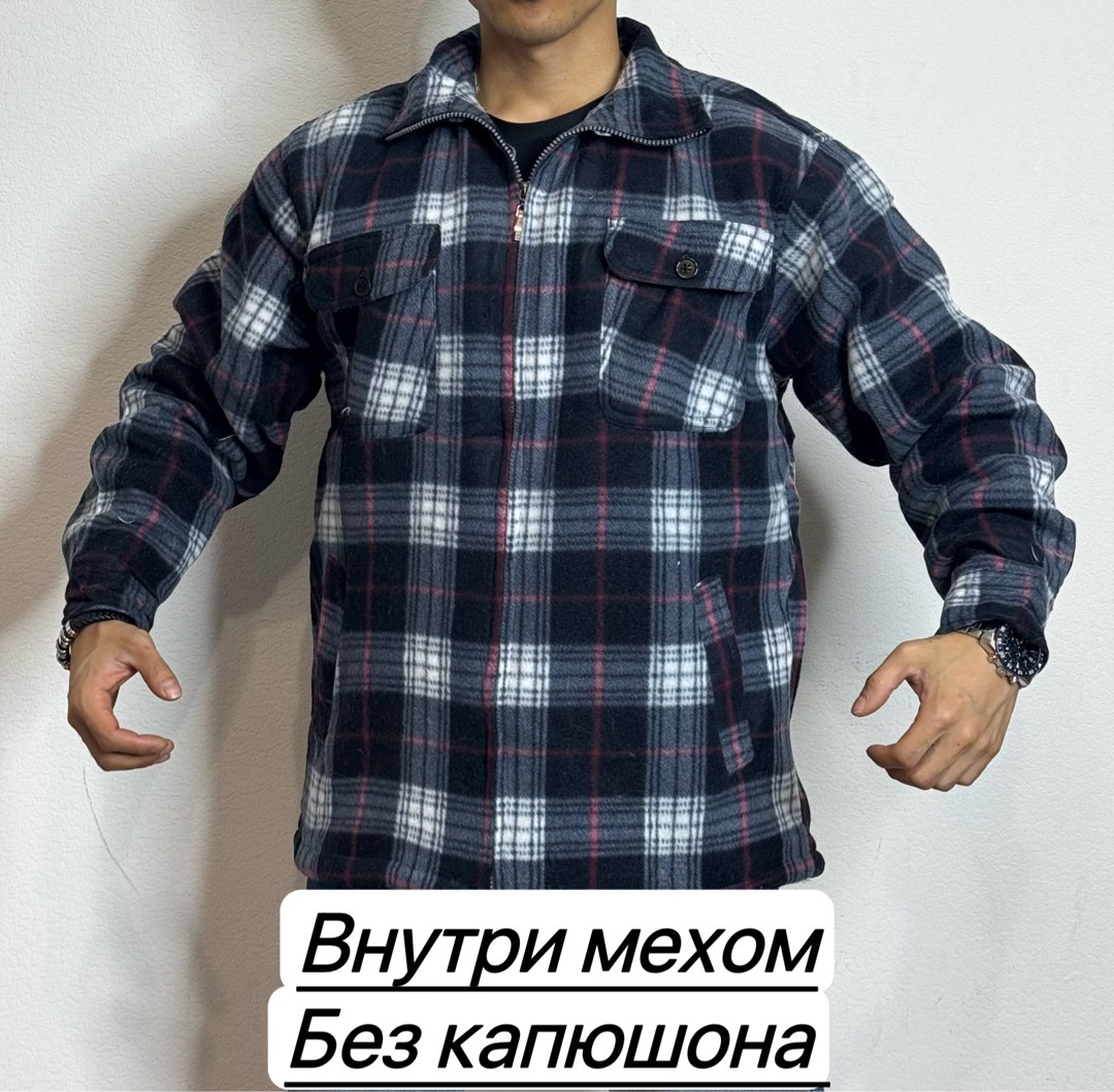 рубашка мужская клетка,рубашка на меху,рубашка теплая на флисе,теплая рубашка в клетку,теплая рубашка