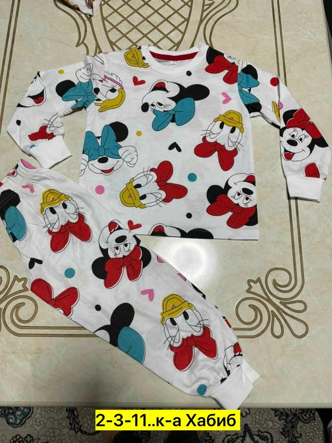 пижама детская,пижама для девочек,пижама домашний костюм,пижама детская микки,пижама для мальчика
