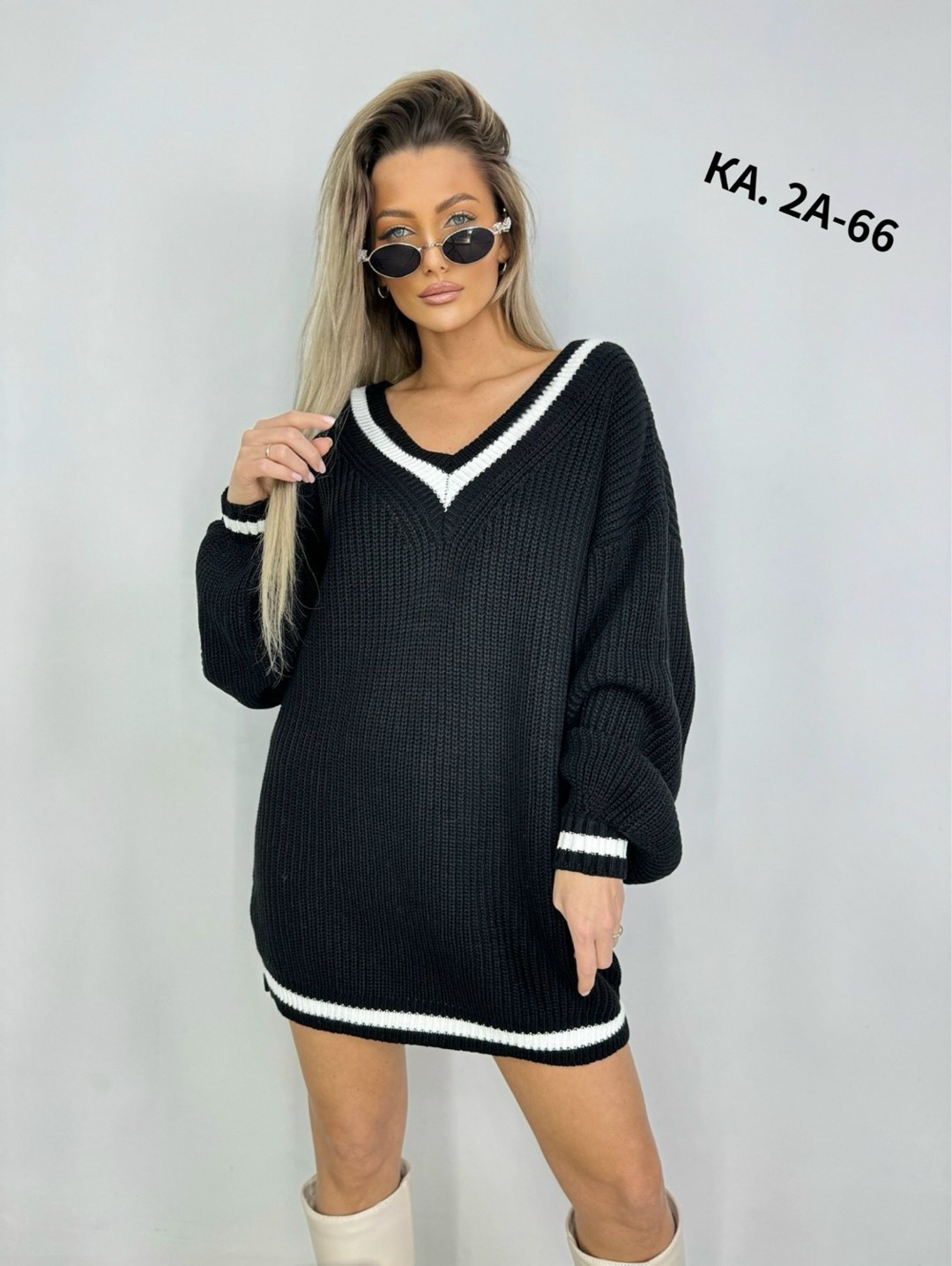женский свитер оверсайз с v образным вырезом,платье вязаное,вязаная туника,свитер удлиненная,платье свитер вязаное