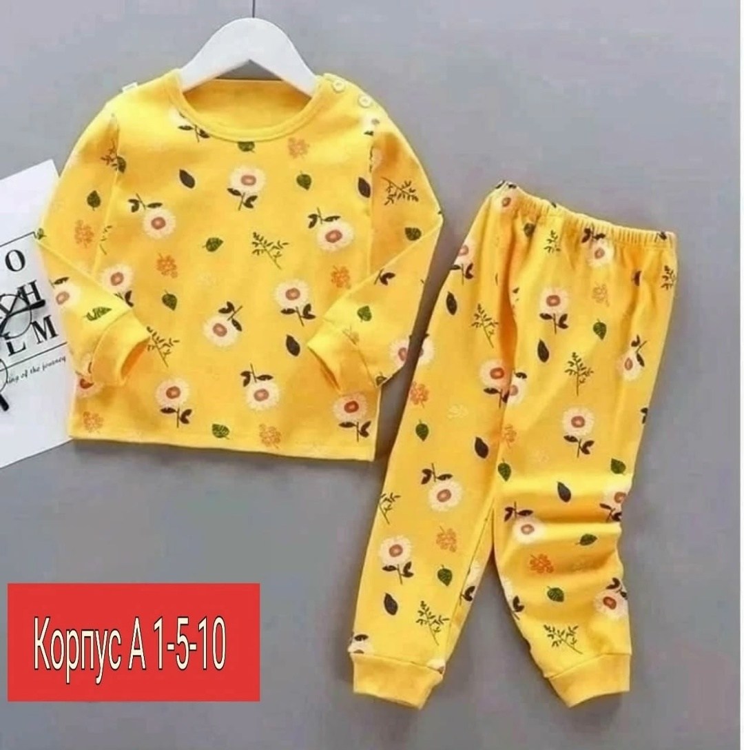 пижама теплая детская,пижама теплая,пижама для девочек,детская пижама,комплект пижама