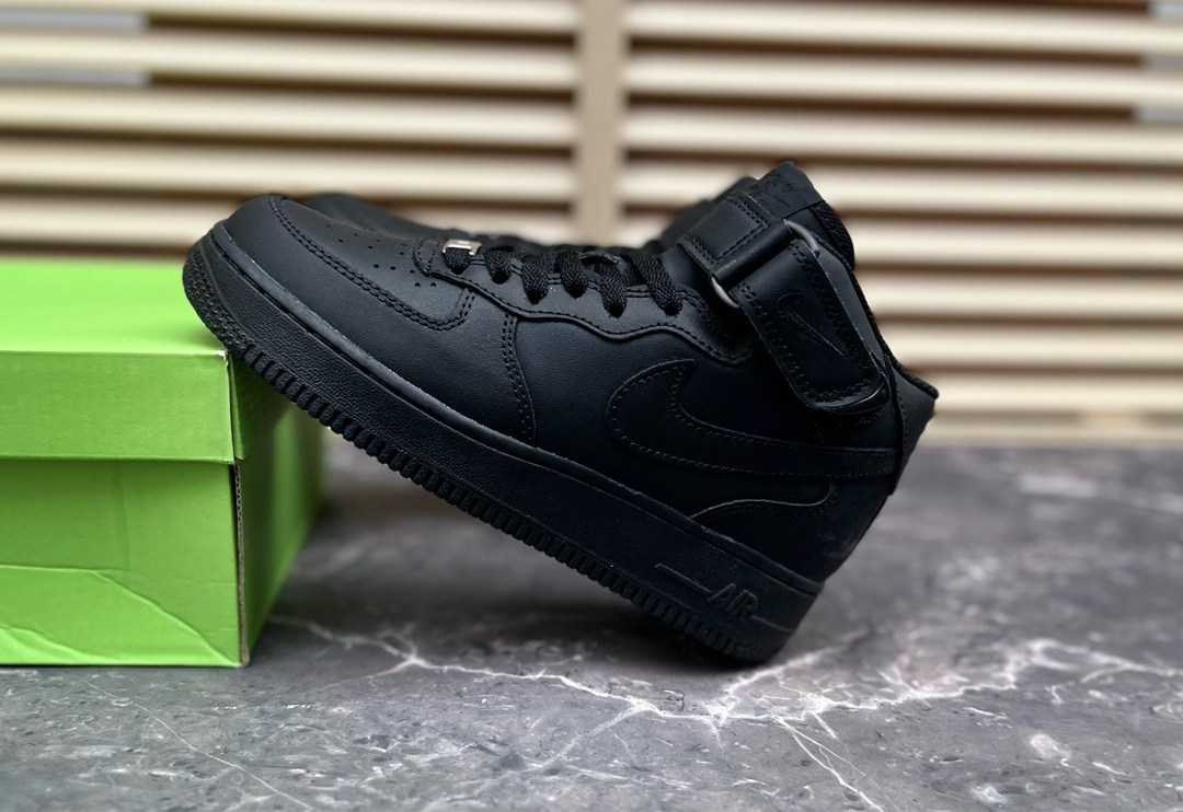 nike air force 1 mid black,nike air force 1 mid,nike air force 1 mid 07,nike air force 1 черные,nike air force 1 high black