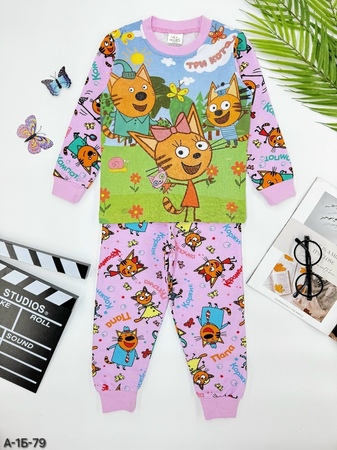 пижама детская,пижама для девочек,пижама для детей,пижама для мальчика,пижама три кота для девочек