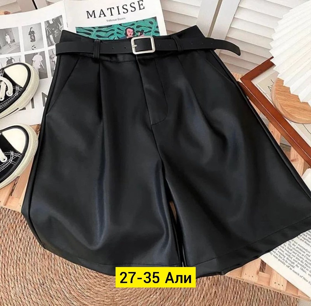 кожаные шорты женские,шорты-бермуды из экокожи артикул 2151209715,женские шорты экокожа,модные женские шорты из искусственной кожи,женские шорты